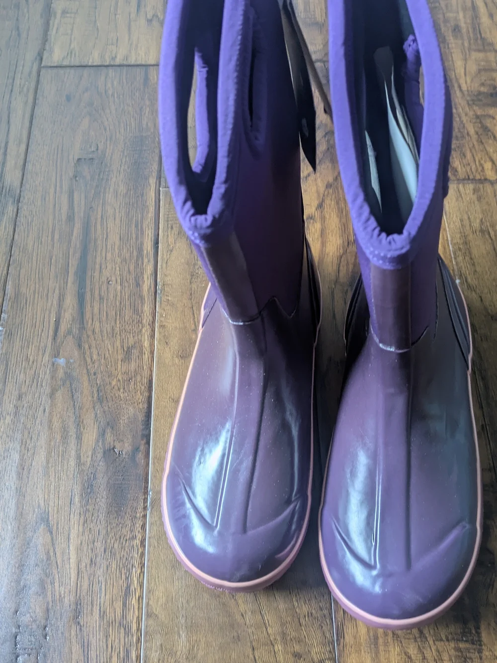 Solid Classics Youth Shoe Size 6 - Black with Purple Trim